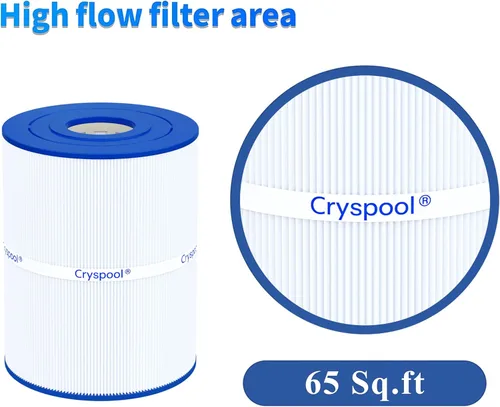 Vista 6 de Cryspool® pwk65 - Filtro de spa compatible con Watkins 31114, C-8465, FC-3960, 71827, 71828, Watkins de 65 pies cuadrados, 2