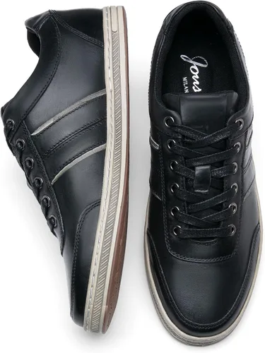 Vista 7 de Jousen Zapatos deportivos de cuero para hombre, estilo retro, para negocios, casuales, para hombres