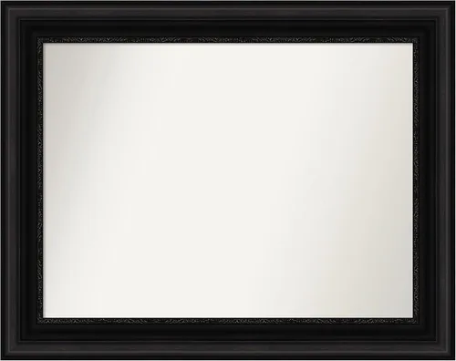 Vista 10 de Amanti Art Espejo personalizado, espejo de baño negro puente, espejo de pared o espejo de tocador de baño sobre el fregadero (26 x 26 pulgadas)