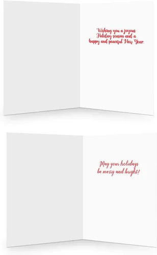 Vista 4 de Stonehouse Collection Tarjetas navideñas rústicas surtidas - 18 tarjetas de Navidad en caja y sobres