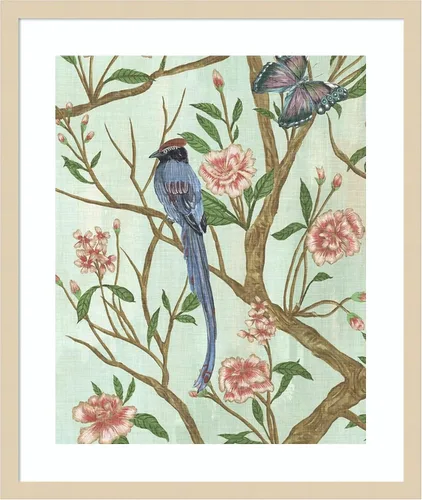 Vista 14 de Amanti Art Lienzo decorativo para pared enmarcado de 24 x 20 pulgadas, delicada Chinoiserie I de Melissa Wang, arte de pared de animales, decoración