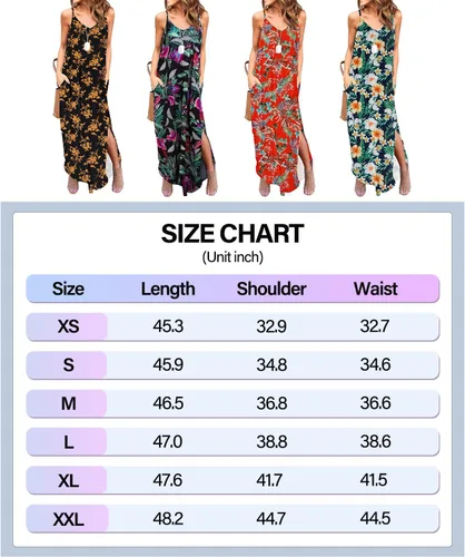 Vista 6 de Huskary - Vestido de verano para mujer, casual, sin mangas, cuello en V, con tirantes delgados, abertura, holgado, salida de baño para la playa