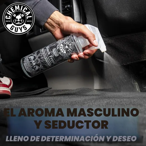 Vista 6 de Chemical Guys Black Frost Air - Ambientador en aerosol premium para automóvil y eliminador de olores, aerosol de aroma masculino fresco