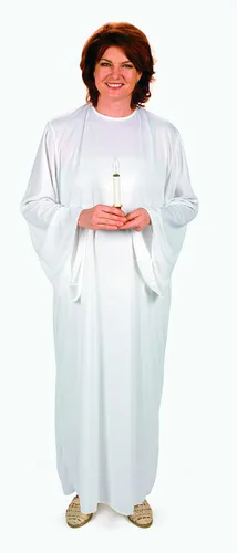 Vista 2 de Fun Express Vestido de ángel para adultos color blanco talla única Blanco