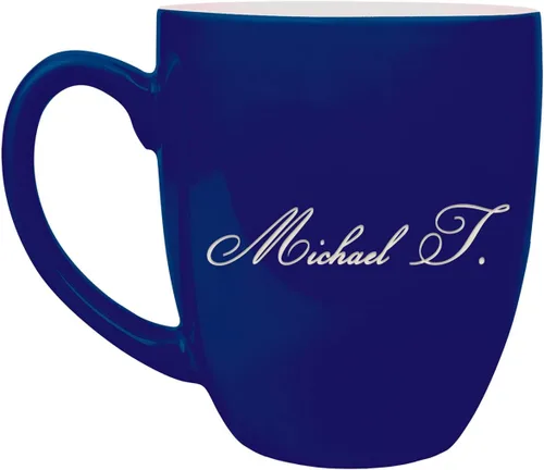 Vista 8 de Sofia's Findings Taza de café personalizada de cerámica Bistro de 16 onzas - Taza de café personalizada