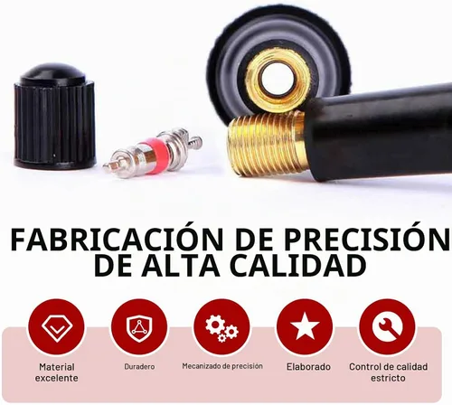 Vista 4 de 5 piezas de vástago de válvula de neumático a presión, repuesto duradero TR412 sin cámara, vástago de válvula universal para neumáticos automotrices