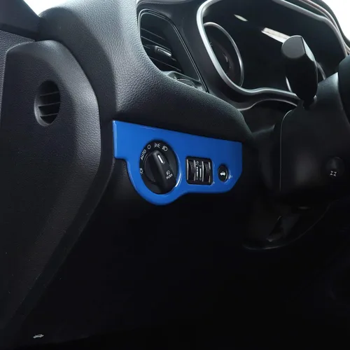 Vista 3 de Voodonala Para interruptores de faros delanteros Challenger Charger para Dodge Challenger 2015-2025+, para Dodge Charger 2010-2023+, ABS azul, 1