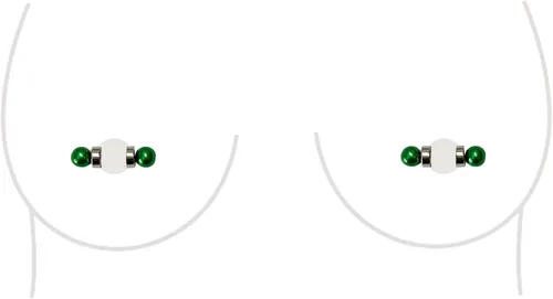 Vista 12 de Anillo de Pezón Falso Sin Perforación Barbell Stud Piercing Falso Joyería Corporal Para Mujeres
