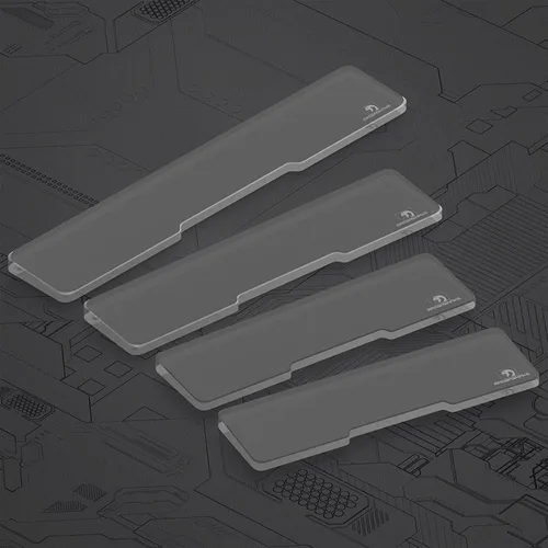 Vista 7 de Reposamuñecas acrílico para teclado – Teclado compacto 60% – Teclados mecánicos Reposamanos ergonómico para teclado de computadora, base