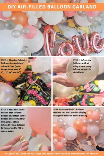 Vista 5 de Bolsa de globos, 72 unidades globos de látex de varios