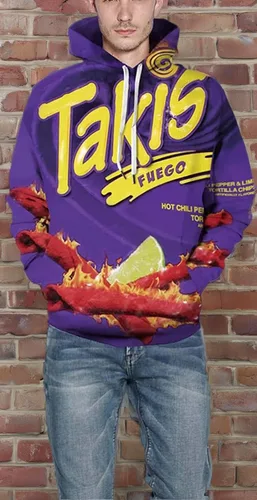 Vista 5 de Sudadera con capucha impresa en 3D, sudadera de manga larga con bolsillo para hombres y mujeres