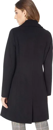 Vista 2 de Calvin Klein - Abrigo clásico de mezcla de lana de cachemira para mujer