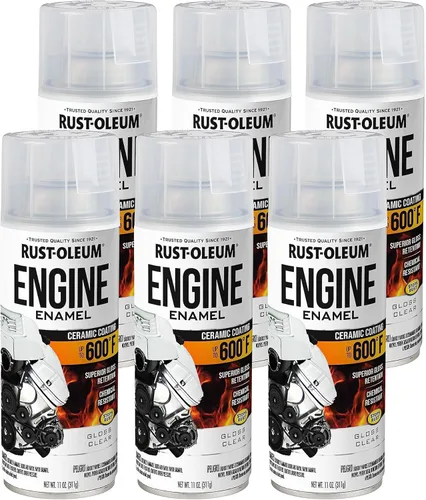 Vista 26 de Rust-Oleum 366428-6PK - Pintura en aerosol de esmalte para motor, 11 onzas, aluminio, (paquete de 6)