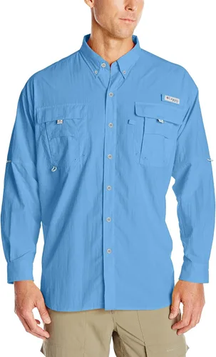 Vista 45 de Columbia Camisa de pesca PFG Bahama II de manga larga para hombre