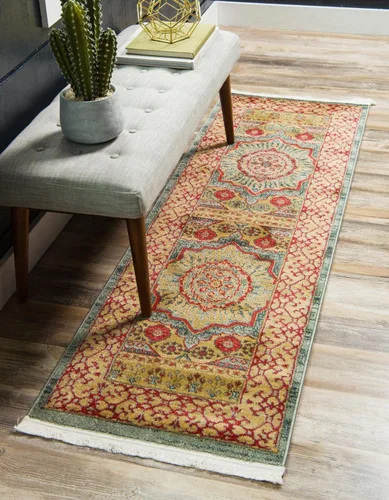 Vista 14 de Unique Loom Palace Collection - Alfombra Saray (2 pies x 3 pies 1 pulgada, rectangular, crema/marrón claro)