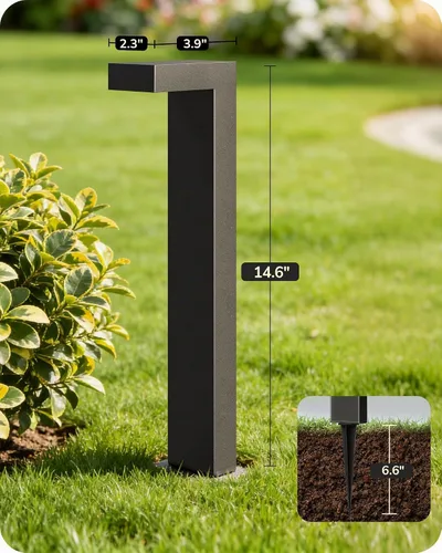 Vista 7 de EDISHINE Luces de camino de bajo voltaje con cable, 3000K 3.2W 50,000 horas LED impermeables para exteriores con conectores, 12V, luces de camino