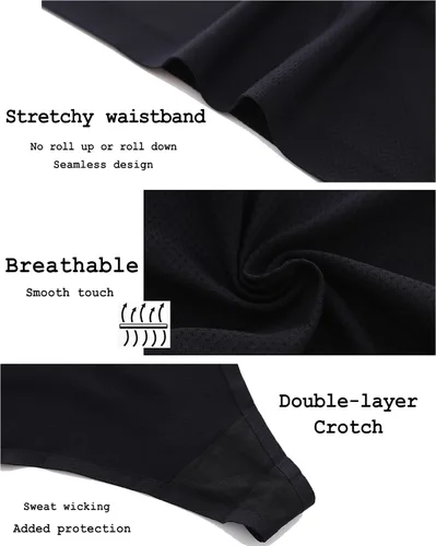 Vista 4 de Paquete de 10 tangas sin costuras para mujer, ropa interior transpirable, conjunto de tanga que no se ve Multicolor - 11