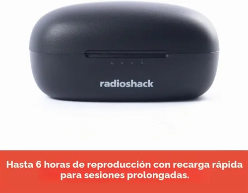 Vista 5 de RadioShack - Auriculares inalámbricos Bluetooth 5.2 ANC IPX5 con batería de 6 horas, color blanco