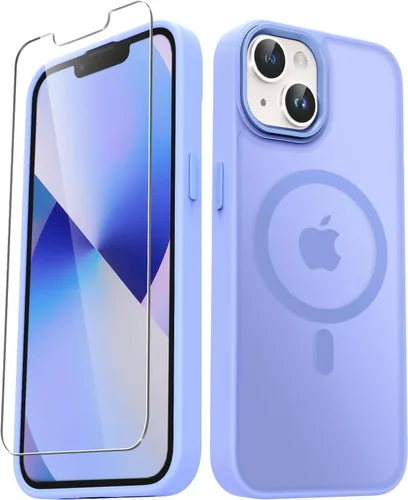 Vista 29 de YENAPOON Funda magnética mate para iPhone 11 con 1 protector de pantalla, compatible con Magsafe, translúcida esmerilada, delgada, a prueba