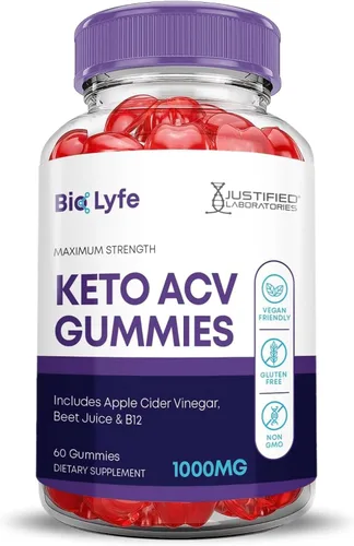 Vista 11 de Justified Laboratories Bio Lyfe Keto ACV Gummies (1000 mg) – 60 unidades, paquete de 3 – Hecho con la madre y vitamina B12 – Sin OMG, veganas, sin