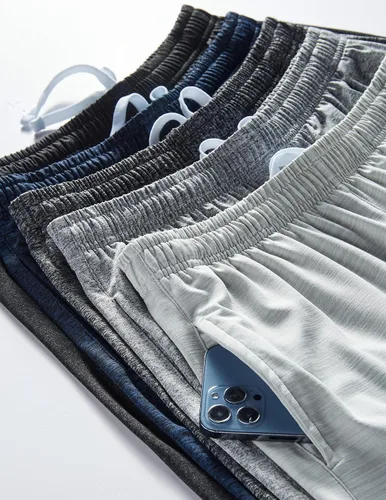 Vista 4 de Liberty Imports - 5 paquetes de pantalones cortos de baloncesto para jóvenes y jóvenes, malla de secado rápido, bolsillos para ropa deportiva