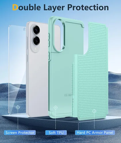 Vista 171 de FNTCASE Funda para iPhone 17 Pro: Fundas delgadas translúcidas de color azul claro compatibles con MagSafe, protección completa de la cámara