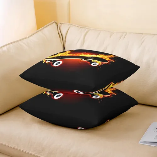Vista 3 de Feelyou Funda de almohada para monopatín de 16 x 16 pulgadas, suave, con temática de deportes extremos, para sofá, funda de cojín para sofá, tabla