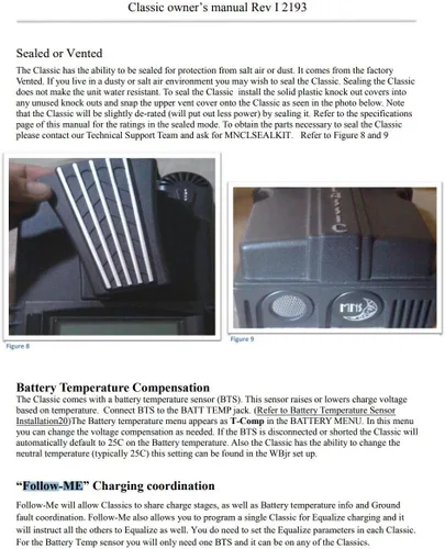 Vista 7 de MidNite Solar Controlador de carga CLASSIC 150 MPPT