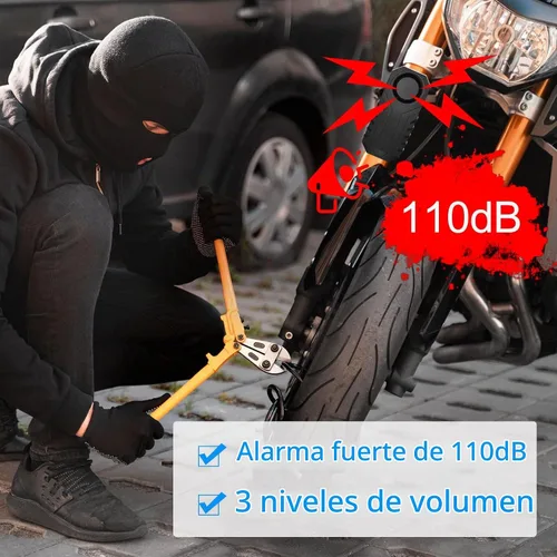 Vista 3 de USUPERINK - Alarmas de bicicleta para bicicletas eléctricas, 2 unidades de SF22R-2PK