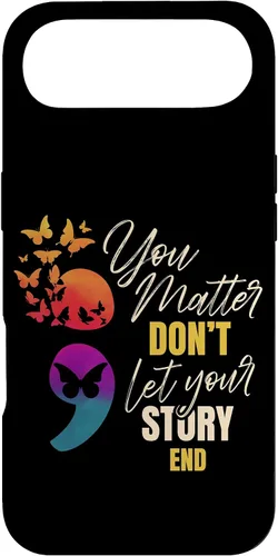 Vista 27 de Semicolon Mental Health Awareness Prevention Case for iPhone 17