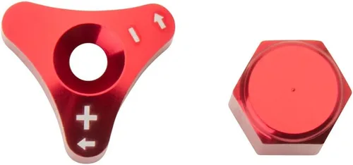 Vista 2 de TUSK Billet WP Perillas de ajuste de horquilla rojas para GASGAS MC 250 2022-2023