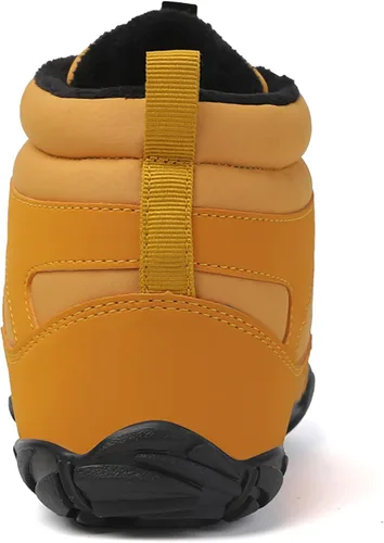 Vista 3 de Zapatos descalzos para hombres y mujeres, puntera ancha, para invierno, entrenamiento cruzado, minimalista, suela cero caída, botas de algodón