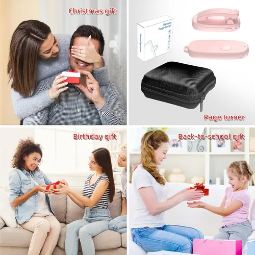 Vista 10 de Girador de páginas remoto Kindle, clic automático de página con clip para Kindle y tabletas, control de página de avance con un botón, control