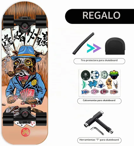 Vista 7 de Patineta completa para mascotas diseñada para perros y mascotas