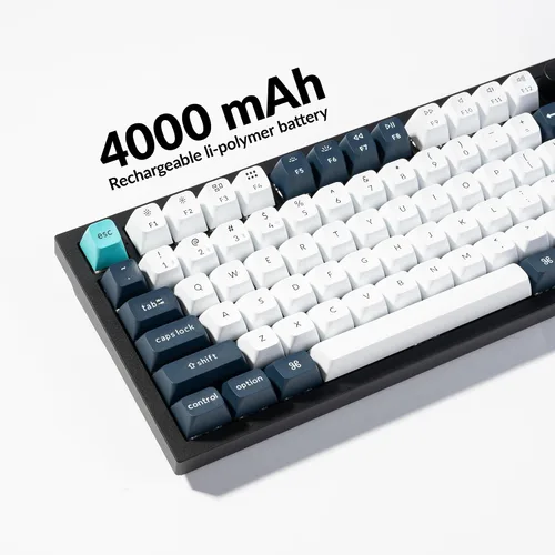 Vista 8 de Keychron Q6 Max QMKVIA Bluetooth Wireless 2.4 GHzUSB-C Teclado mecánico personalizado con cable, perilla programable de tamaño completo