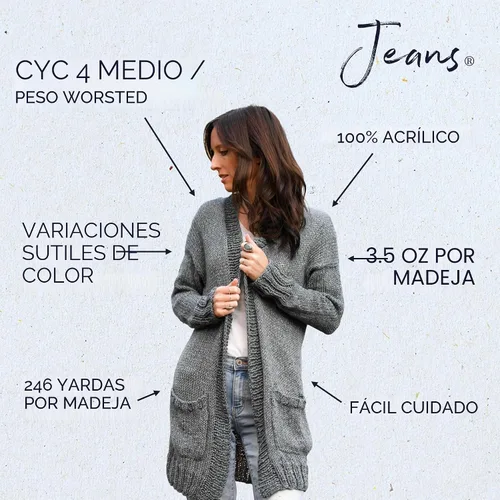 Vista 3 de Lion Brand Jeans - Hilo a estrenar Nuevo