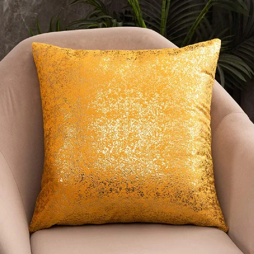 Vista 21 de Deeprove Funda de almohada oblonga de 12 x 20 pulgadas, estampado metálico de ambos lados con lámina dorada brillante, decoración de terciopelo Beige