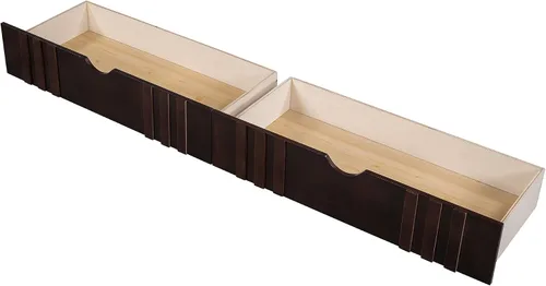 Vista 9 de Harper & Bright Designs Marco de sofá cama de tamaño individual con 2 cajones, sofá cama de madera para dormitorio, sala de estar, cama