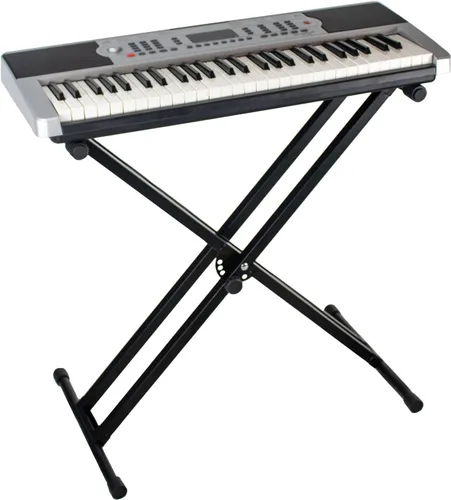 Vista 6 de GoDpsMusic CC-KSTAND - Soporte para teclado de doble soporte X-Style Pro Series