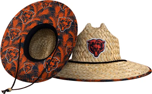 Vista 92 de FOCO - Sombrero de paja con logotipo de equipo universitario de NCAA y estampado floral para hombre