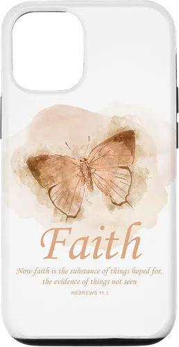 Vista 28 de Faith Bible Verse: Women’s Christian Hebrews 11:1 Quote Case for iPhone 17