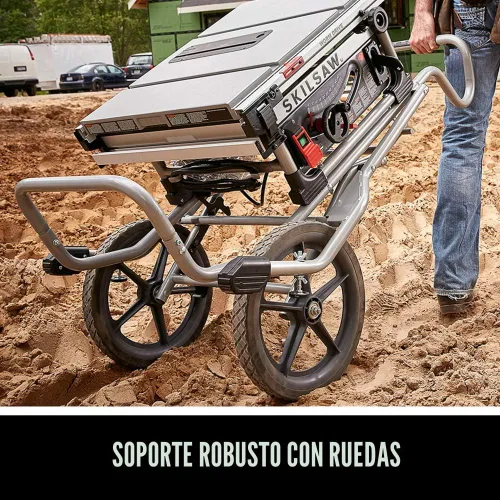 Vista 5 de SKIL SPT99-11 - Sierra de mesa de accionamiento helicoidal resistente de 10 pulgadas con soporte