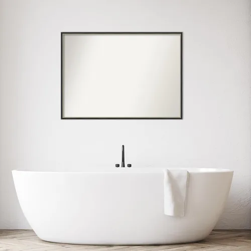 Vista 6 de Amanti Art Bathroom Mirror for Over Sink, Vanity Mirror, Wood Frame, Hangs Horizonally and Vertically, Bathroom Wall Decor, Non-Beveled Edge