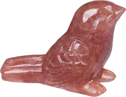 Vista 9 de Figura de pájaro tallada a mano de cristal de fluorita tallada a mano, escultura de animal pulida de 2.4 pulgadas, piedra curativa, decoración