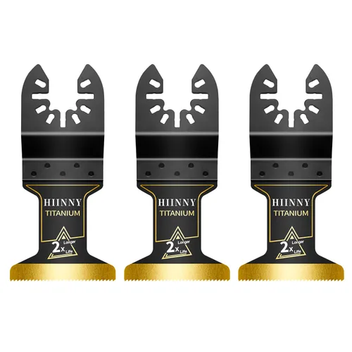 Vista 8 de 12 piezas de cuchillas oscilantes de titanio, juego profesional universal de cuchillas de sierra oscilantes de titanio para multiherramienta