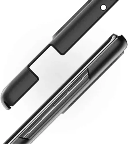 Vista 4 de Funda protectora negra para LG Wing - Funda protectora delgada a prueba de golpes para teléfono LG Wing 5G