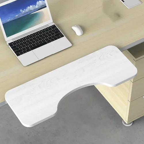 Vista 11 de Bandeja para teclado, extensión de escritorio, estante de cajón para teclado, bandeja de plataforma para teclado de computadora, instalación sin