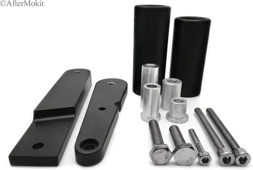 Vista 3 de Deslizadores de marco de repuesto con discos de acetal para Kawasaki Ninja 650 650R EX650 2009 2010 2011 negro