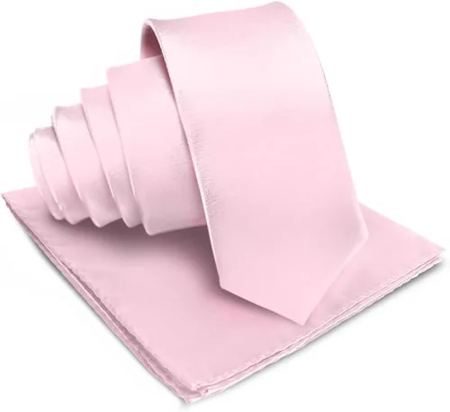 Vista 11 de Juego de corbata de satén sólido y pañuelo de bolsillo para hombre, conjunto de corbata a juego para hombre Ámbar