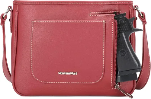 Vista 3 de Montana West Bolso patriótico con tachuelas para mujer, bolso de mano con bandera estadounidense y bolso cruzado